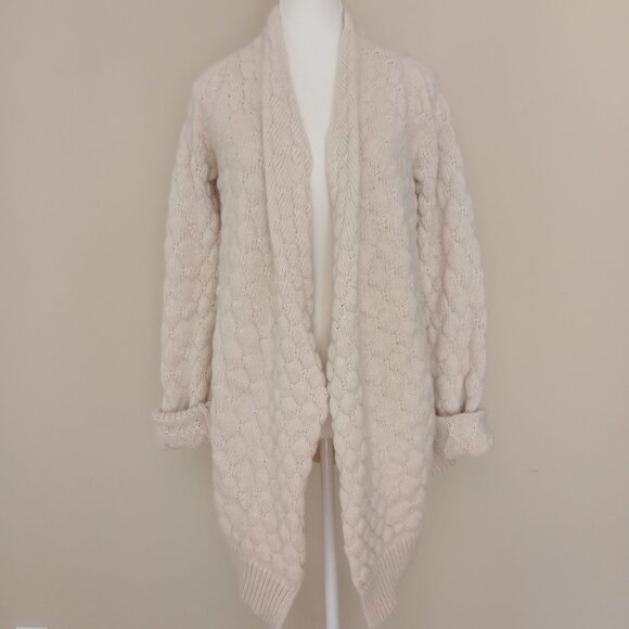 Zadig & Voltaire Daphnee Alpaca Lambswool Blend Open Cardigan Sweater Size S - Picture 1 of 8